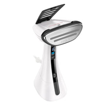 Conair 3-in-1 ExtremeSteam garment steamer, white and black, open steaming head