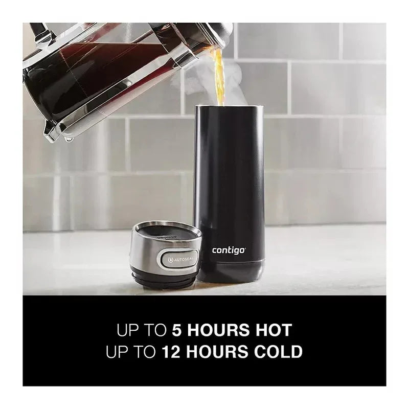 Contigo Luxe 14 oz. Travel Mug, 2 pk. - Dark Plum and Stainless Steel