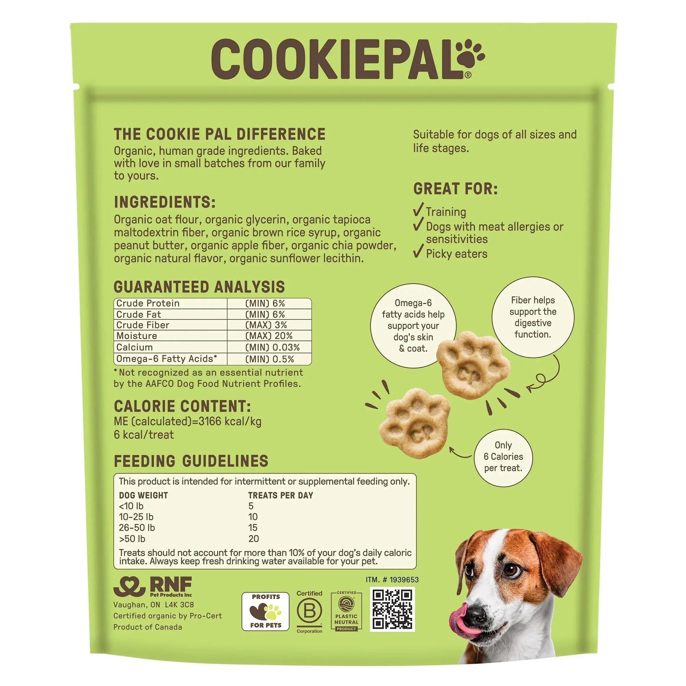 Cookie Pal Soft Baked Bites, Peanut Butter and Apple Dog Treats, 2 lb, 2-count - USA MEGA SHOP