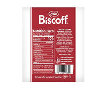 Lotus Biscoff cookie pack back panel with nutrition information