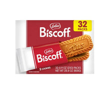 Lotus Biscoff cookie pack, two cookies per pack, 32 packs