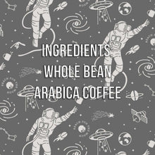 Ingredients graphic reading "Whole Bean Arabica Coffee"