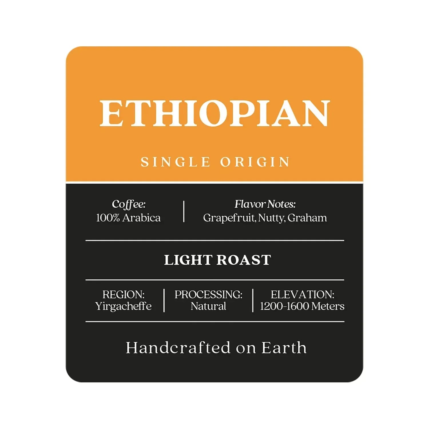 Copper Moon Coffee Light Roast Whole Bean Coffee, Ethiopian Blend, 32 oz.