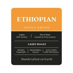 Copper Moon Coffee Light Roast Whole Bean Coffee, Ethiopian Blend, 32 oz.