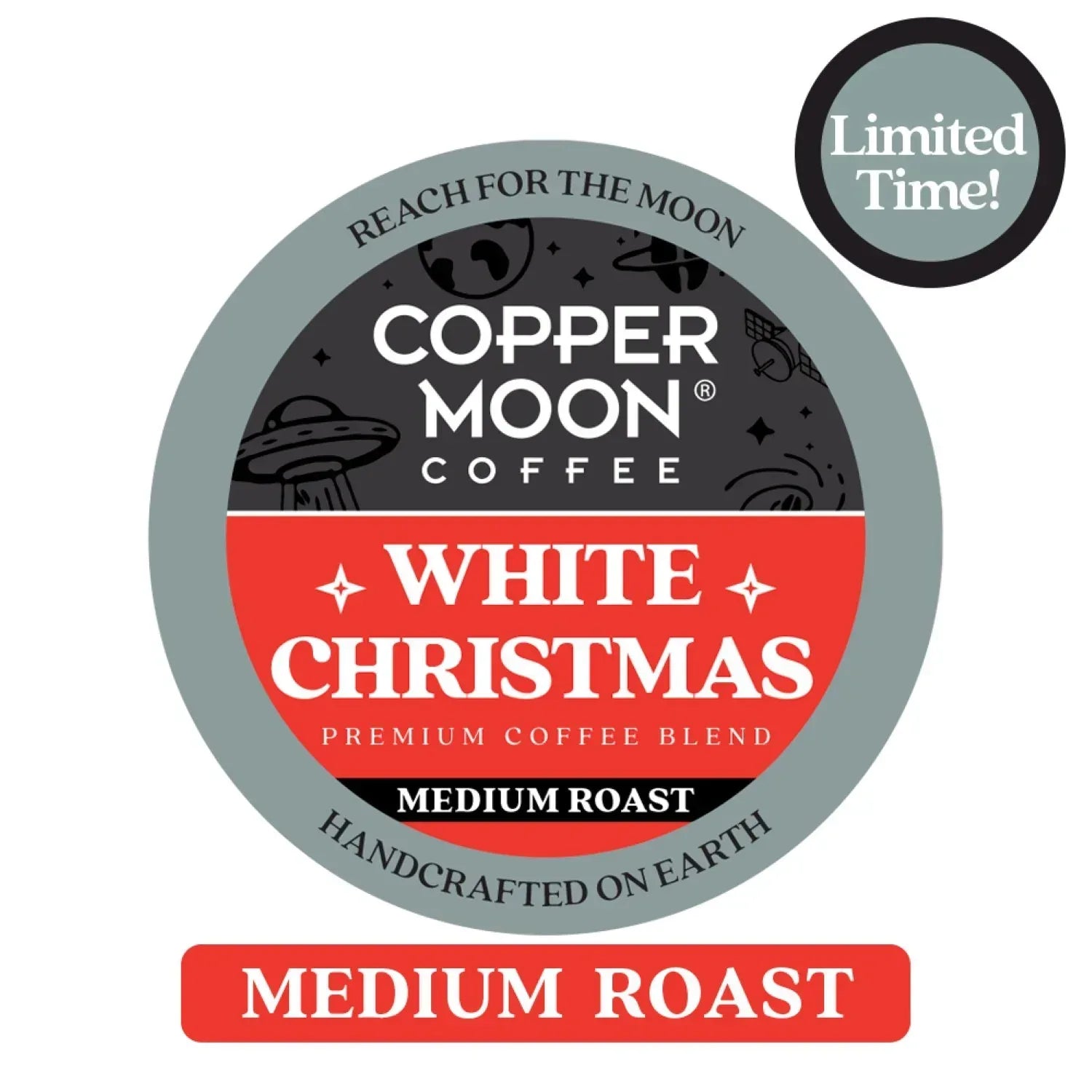 Copper Moon Coffee Medium Roast Pods, White Christmas, 36 ct.