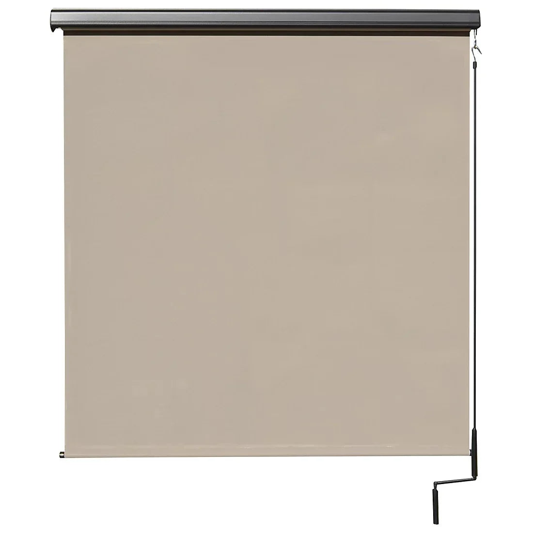 Sol Armor 8' x 8' Cordless Outdoor Sun Shade with Valance