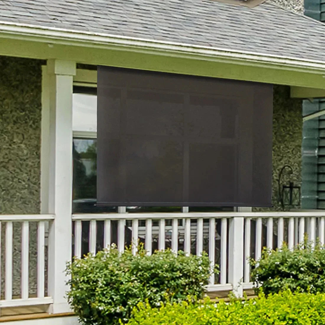 Sol Armor 7' x 8' Cordless Outdoor Sun Shade with Valance