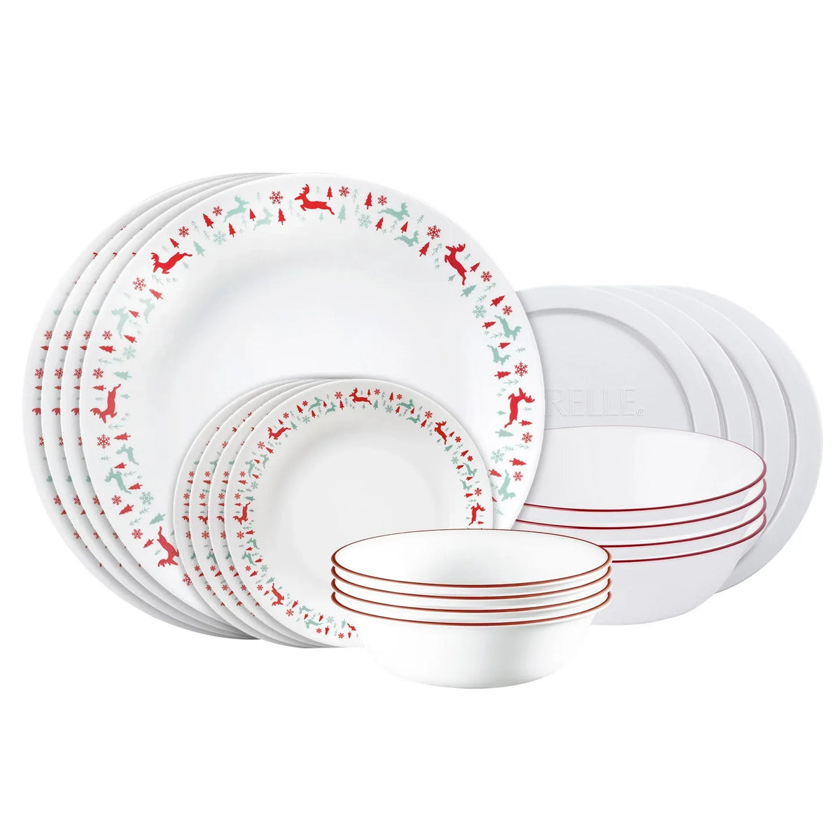 Corelle Be Merry 20-piece Dinnerware Set - USA MEGA SHOP