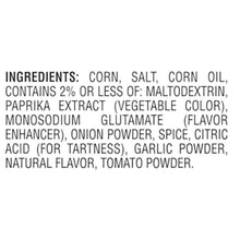 Ingredients list for Chile Picante with Lime crunchy corn kernels snack