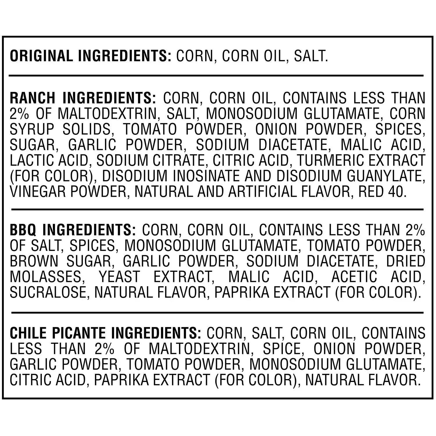 Corn Nuts Crunchy Corn Snacks, Variety Pack, 1.7 oz., 24 pk.