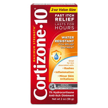 Cortizone-10 1% hydrocortisone anti-itch ointment box, 2 oz value size