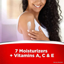 Person applying Cortizone 10 cream with vitamins A, C & E message below