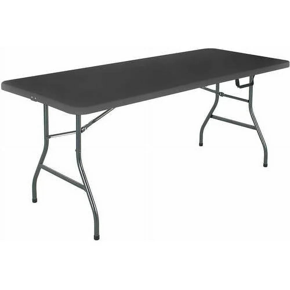 Cosco 6 Foot Premium Folding Table, Black - USA MEGA SHOP