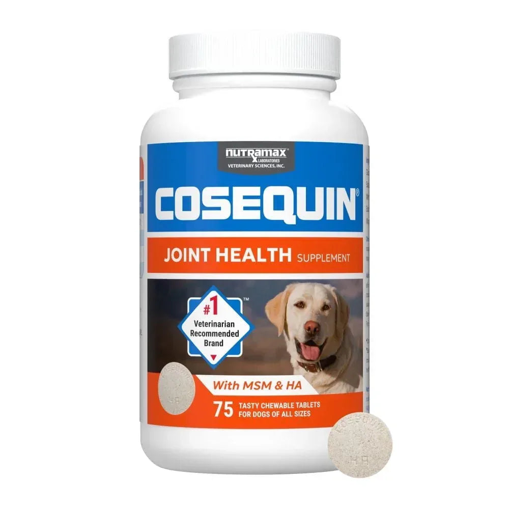 Nutramax Cosequin for Dogs Joint Health Supplement, Chewable Tablets, 60 Count
