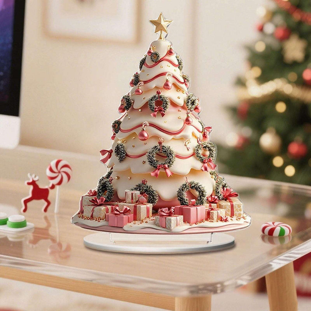 Costeam Christmas Tree Christmas Acrylic Ornaments Home Decorations Festive Xmas Hanging Decor for Indoor Home Holiday Party Family Gatherings Cute Lightweight Acrylic Ornaments - USA MEGA SHOP