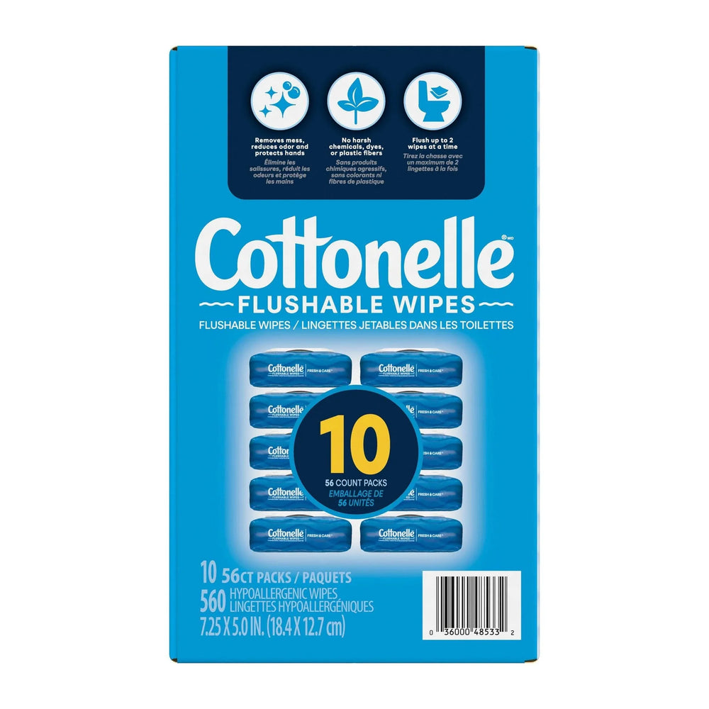 Cottonelle Fresh Care Flushable Wipes, 560 Wipes - USA MEGA SHOP