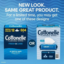 Cottonelle flushable wipes box and travel pack design