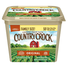 Country Crock Original buttery spread tub, beige lid and front label, family size
