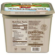 Spread tub back label with Nutrition Facts panel and seal details