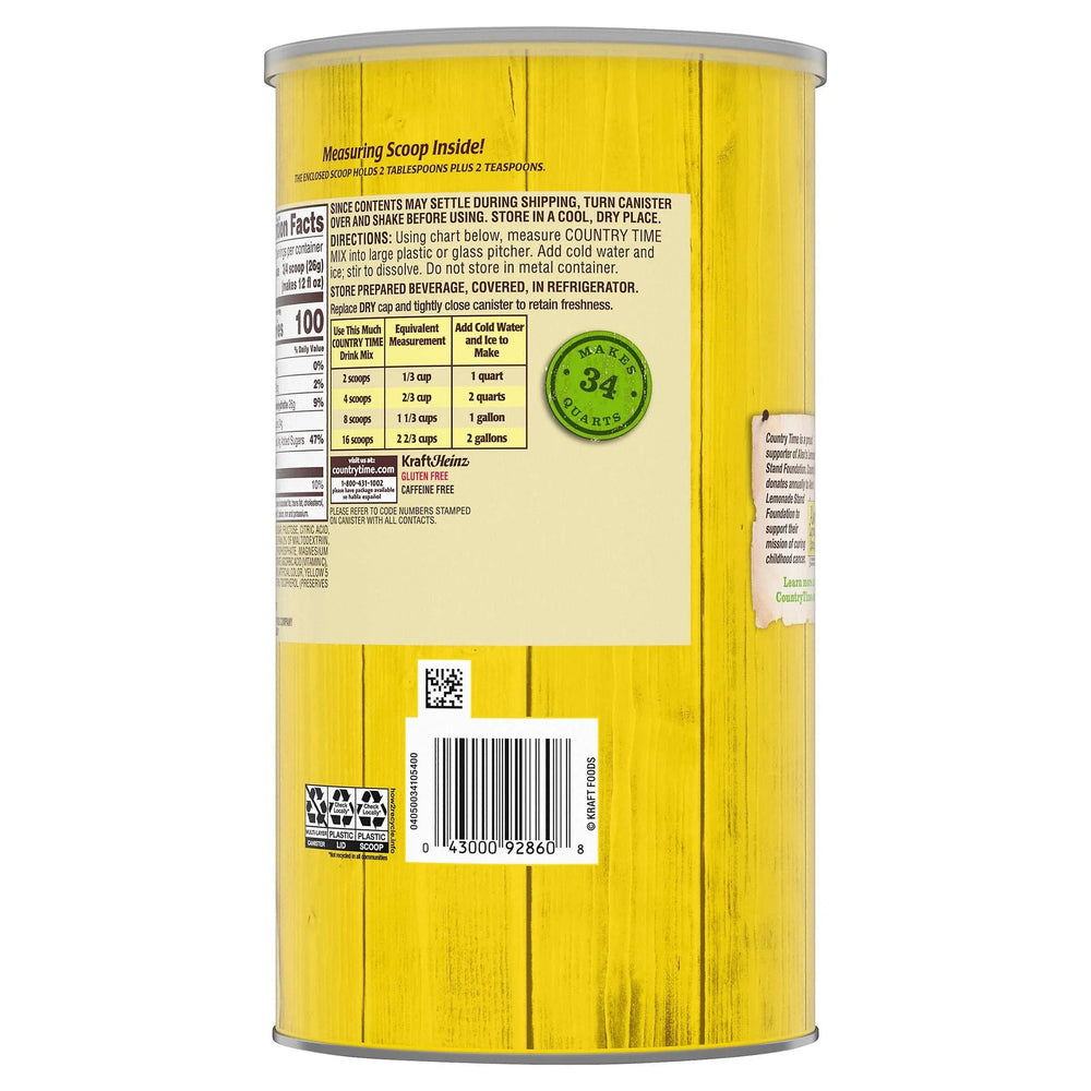 Country Time, Drink Mix, Lemonade, 82.5 oz - USA MEGA SHOP