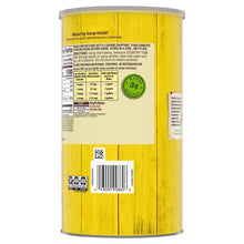 Lemonade drink mix tub back label with nutrition and ingredient text