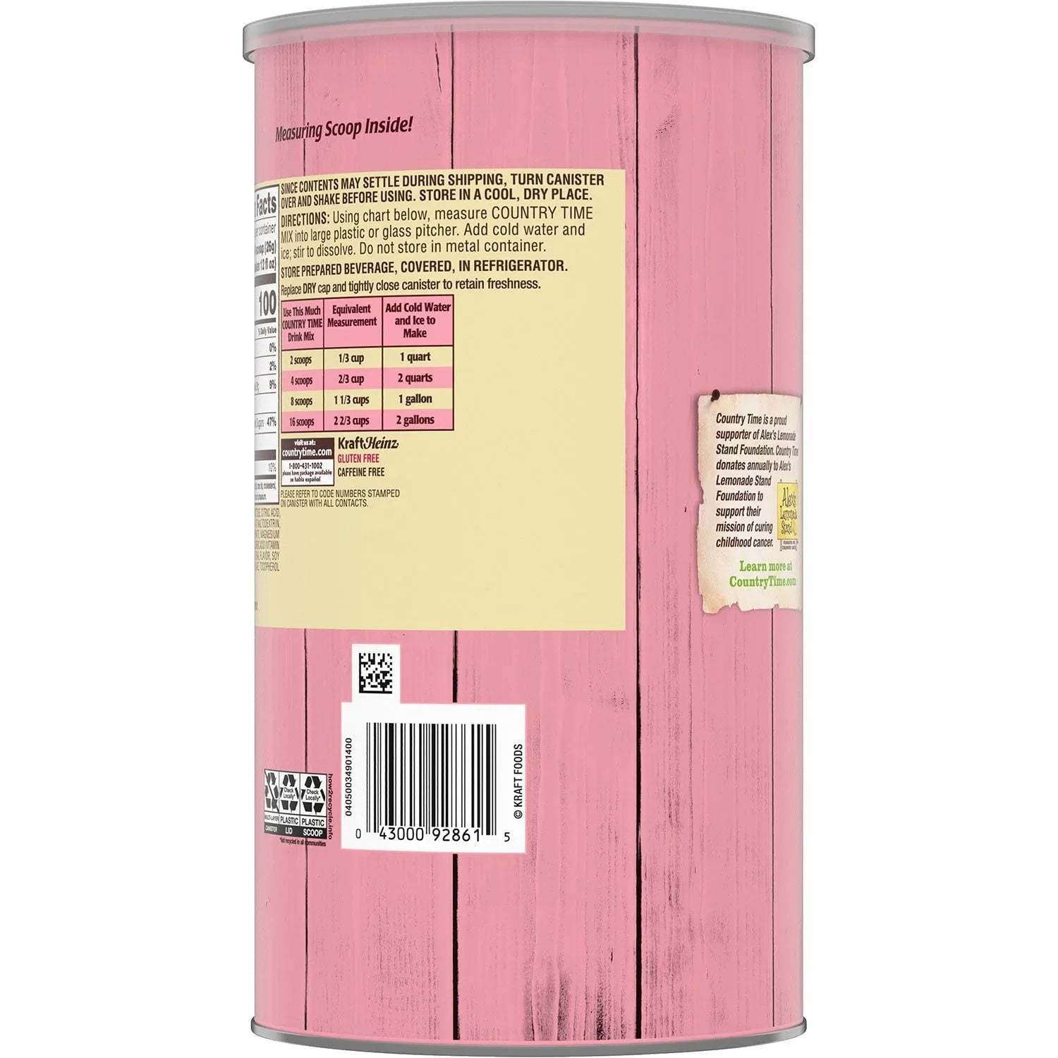 Country Time Pink Lemonade Naturally Flavored Powdered Drink Mix, 5.16 lbs.