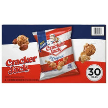 30-bag snack box front with pouch graphic, crackers artwork, and 30 bags badge