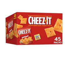 Cheez-It original baked snack crackers 45-pk box, red with cracker graphics