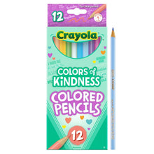 Crayola Colors of Kindness colored pencil set, 12 pre-sharpened pencils in box