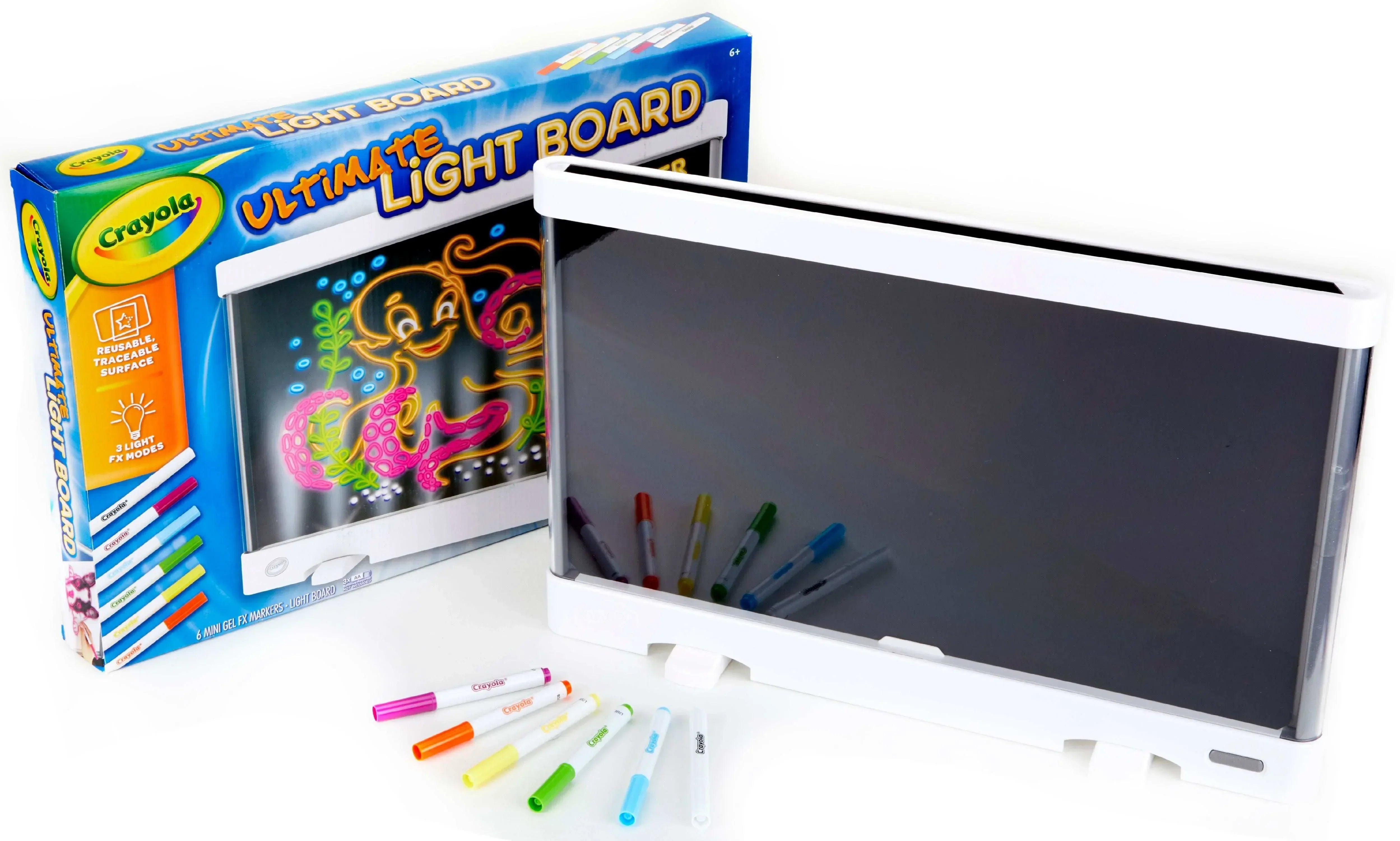 Crayola Ultimate Light Board, White, Holiday & Christmas Gifts for Kids, LED Tracing & Drawing Board, Light Up Toy, Gift, Ages 6 & Up - USA MEGA SHOP