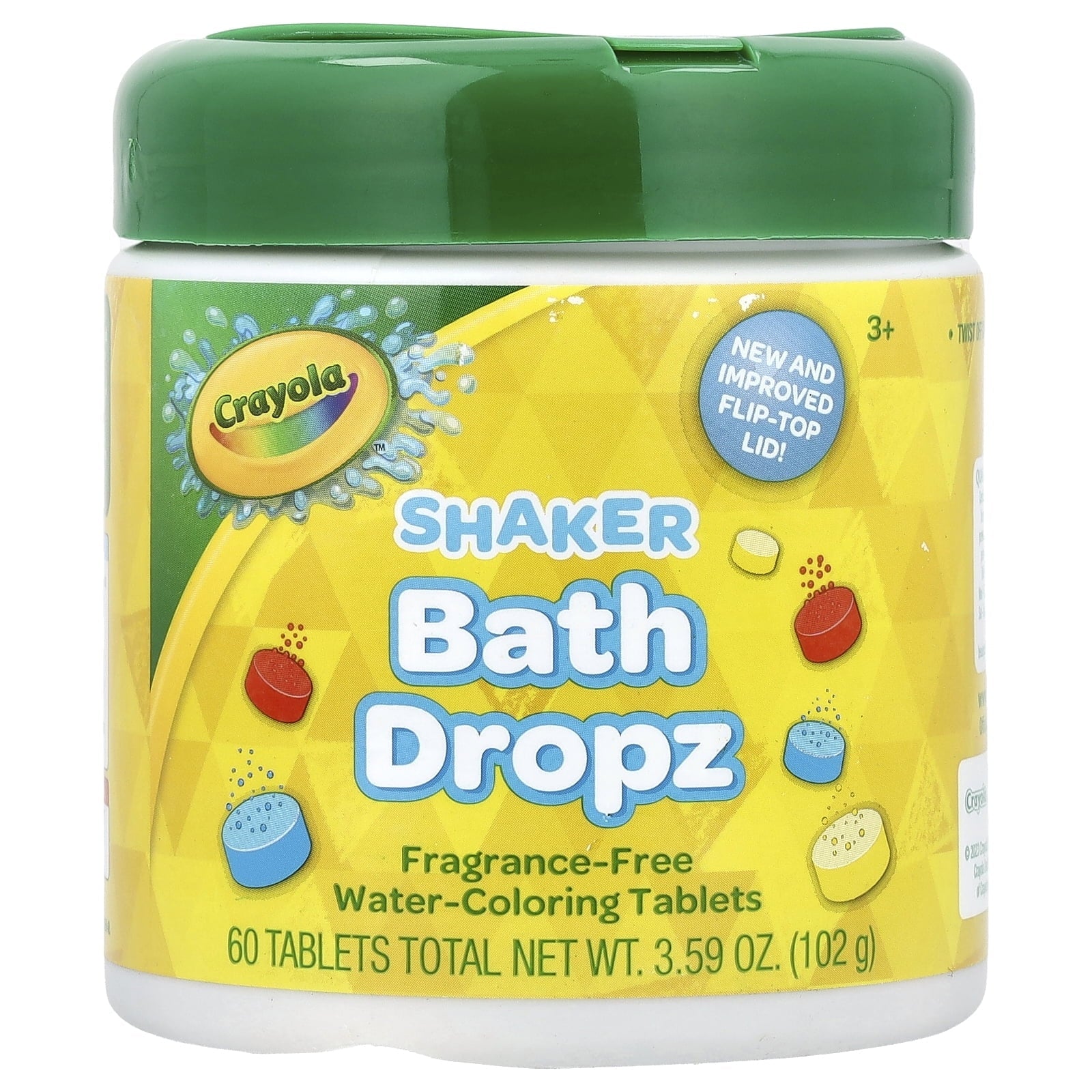 (2 pack) Crayola Bath Dropz Color, 60 Tablets, 3.59 OZ