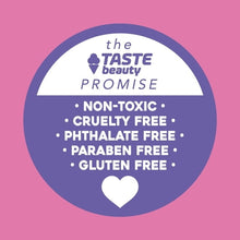 Bath bomb promise badge reading non-toxic, cruelty free, phthalate free, paraben free