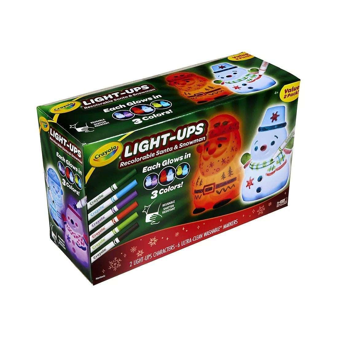 Crayola Light-Ups, Santa/Snowman - USA MEGA SHOP