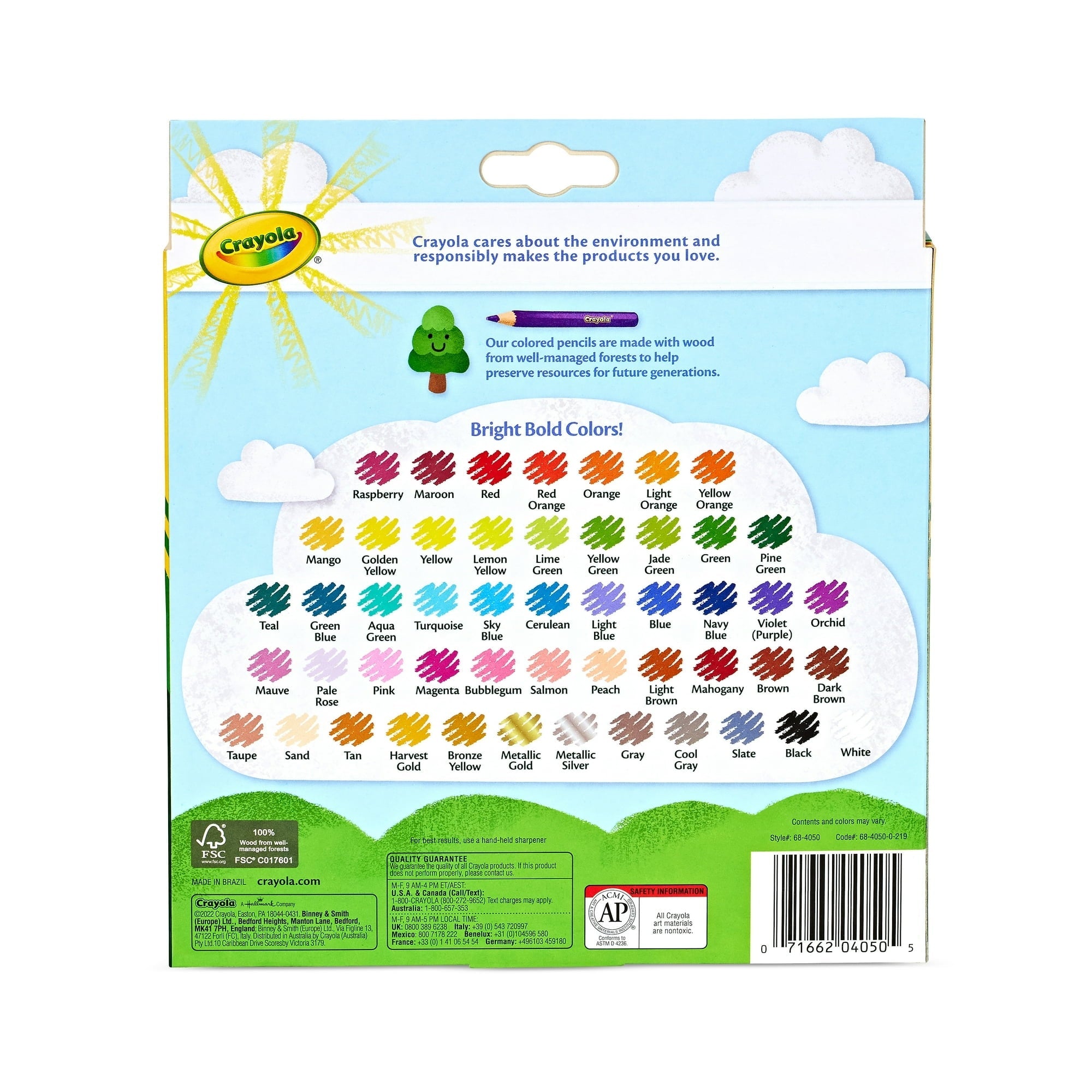 Crayola Colored Pencil Set, 50 Ct, School Supplies, Adult Coloring Pencils, Gift