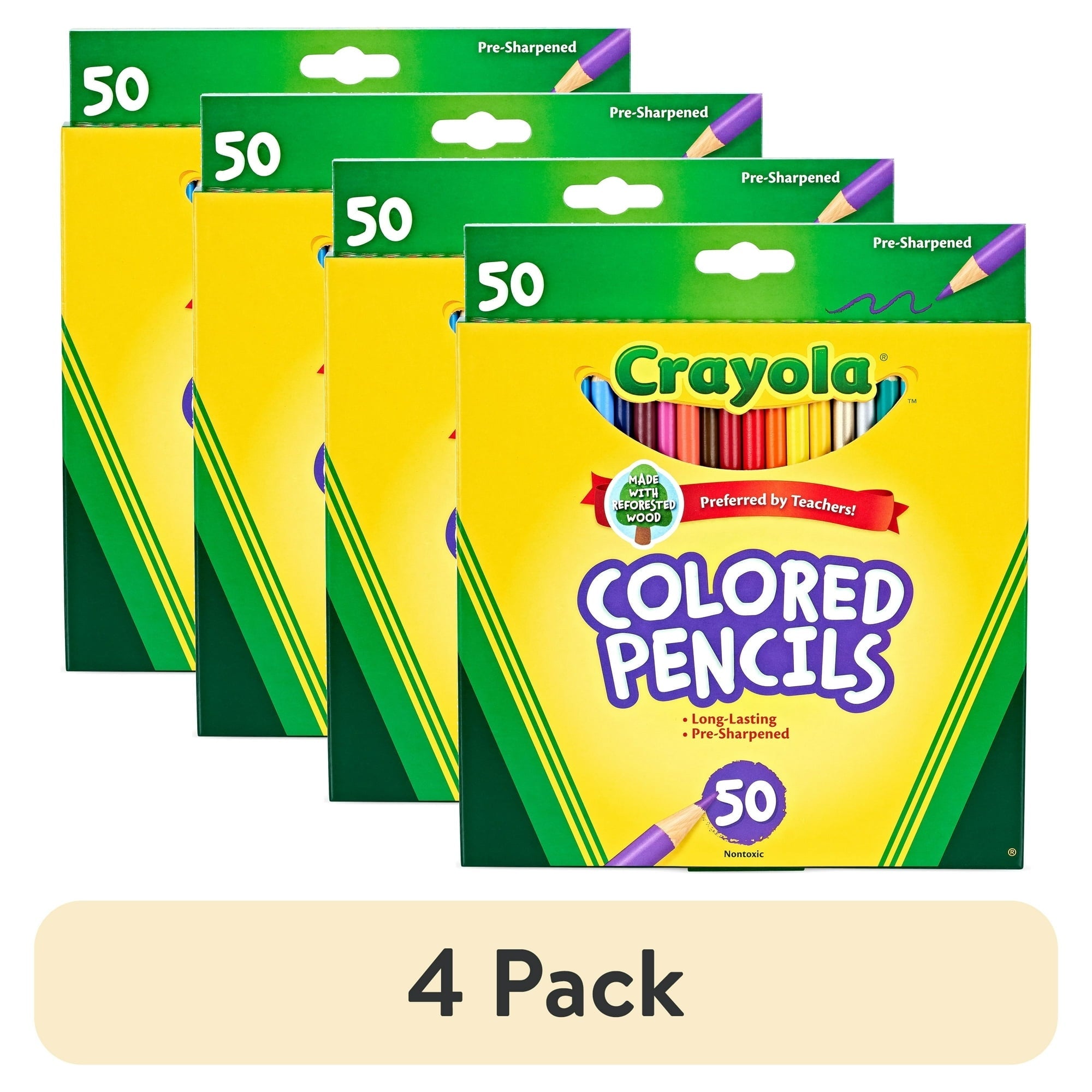 Crayola Colored Pencil Set, 50 Ct, School Supplies, Adult Coloring Pencils, Gift