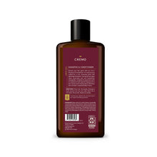 Cremo 2-in-1 shampoo & conditioner bottle back label view