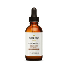 Amber beard oil bottle with dropper, Bourbon Vanilla, 1 fl oz (30 mL)