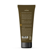 Back of shave cream tube with printed directions and ingredient panel