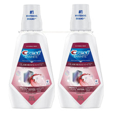 Alcohol-free whitening mouthwash bottles, Crest Glamorous White, Arctic Mint, 2-pack