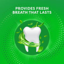 Crest Scope fresh-breath graphic with tooth icon inside green circle illustration