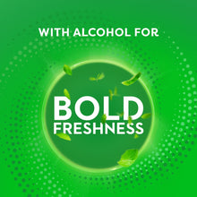 Crest Scope bold freshness graphic with green circle and 'BOLD FRESHNESS' text