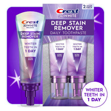 Crest 3DWhite Deep Stain Remover daily toothpaste, 2-pack, Ultra White formula