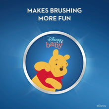 Disney baby training toothbrush head design with Winnie the Pooh