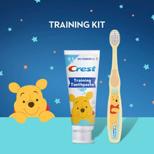 Baby training kit with fluoride-free toothpaste tube and toothbrush