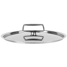 Cristel Castel’Pro stainless steel pot lid with central knob handle