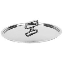 Cristel Castel’Pro stainless steel pot lid with rectangular top grip