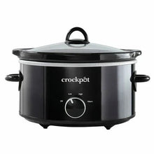 Black Crock-Pot slow cooker close-up with top handle and front temperature dial