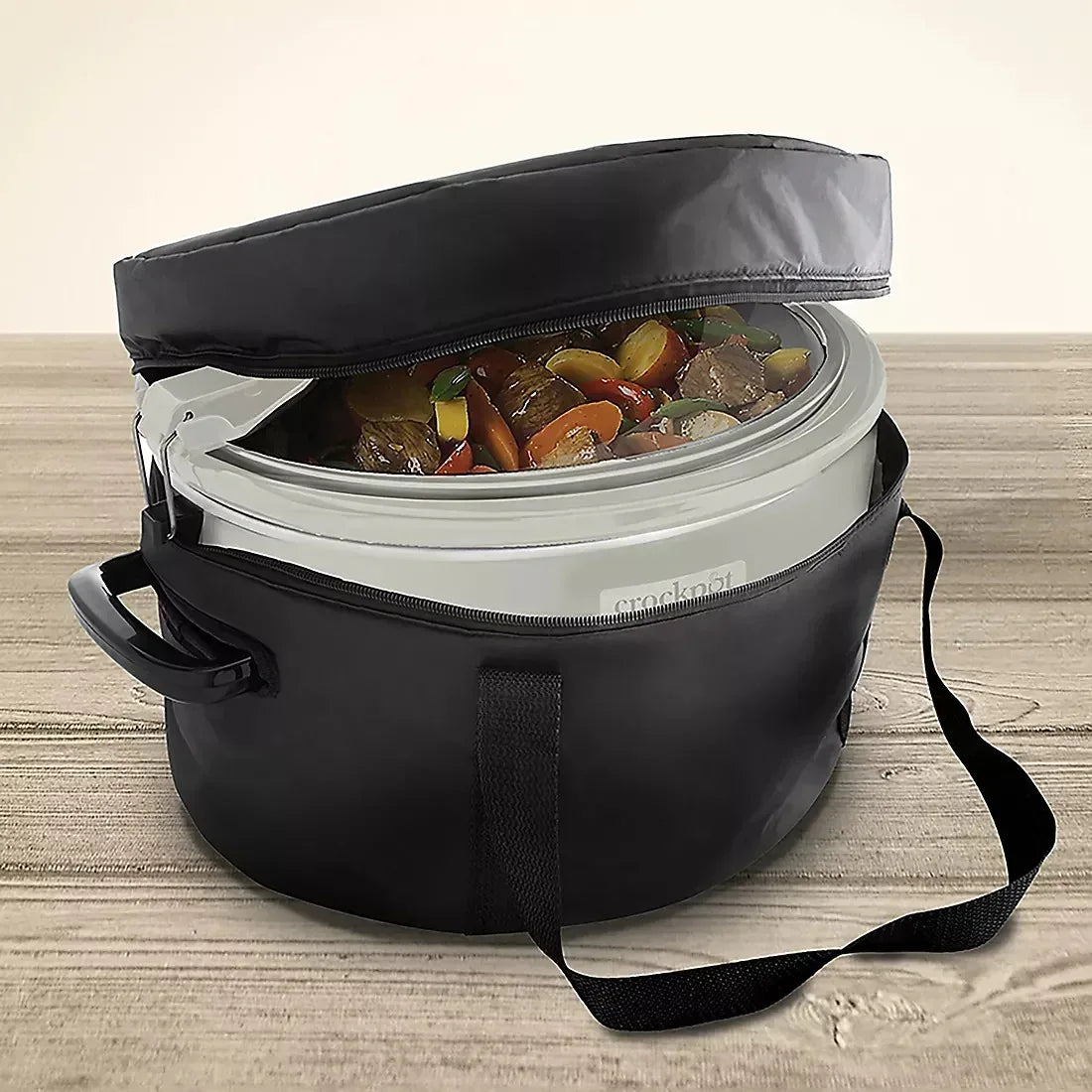Crock-Pot 7-Qt. Cook & Carry Programmable Slow Cooker with Carry Bag - Mushroom
