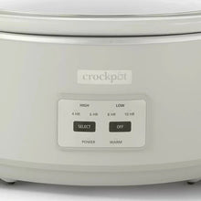 Slow cooker control panel with HIGH, LOW, OFF, and WARM settings