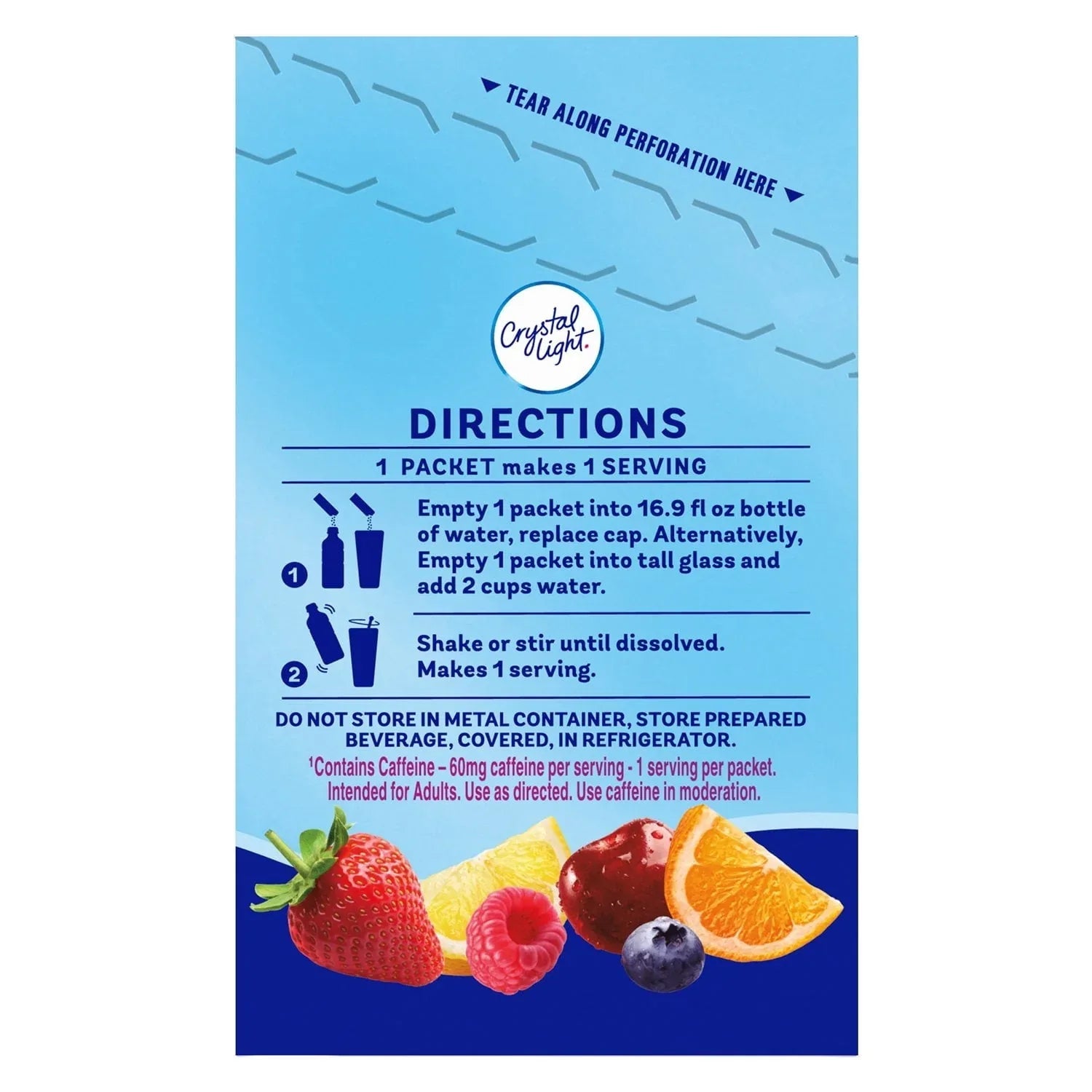 Crystal Light Variety Pack Drink Mix Packets 60 pk.